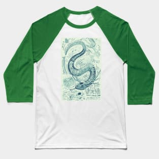 Uktena Horned Snake Sketch Study Baseball T-Shirt